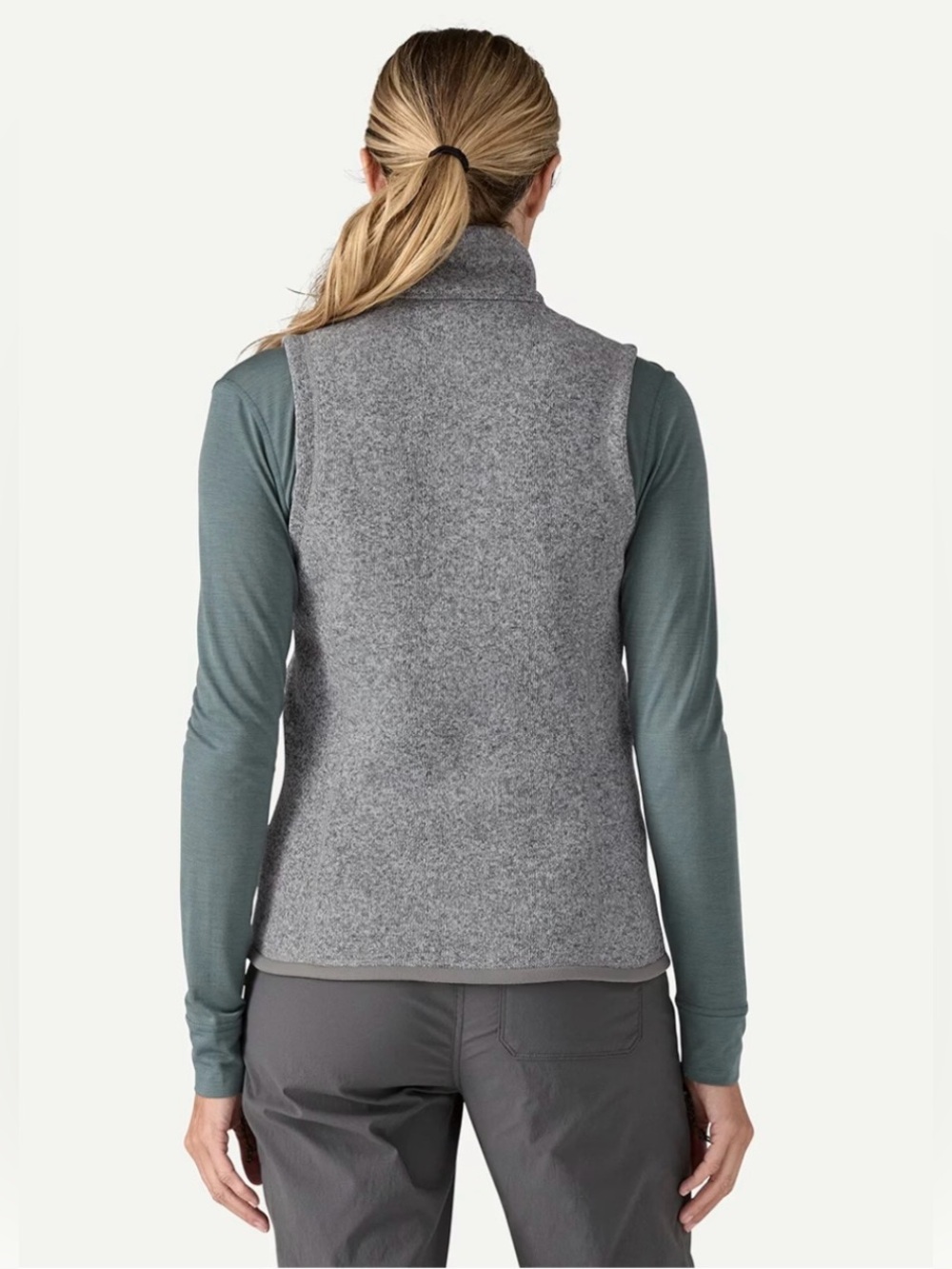 PATAGONIA Gray Better Sweater Fleece Vest Size Medium - Picture 2 of 16